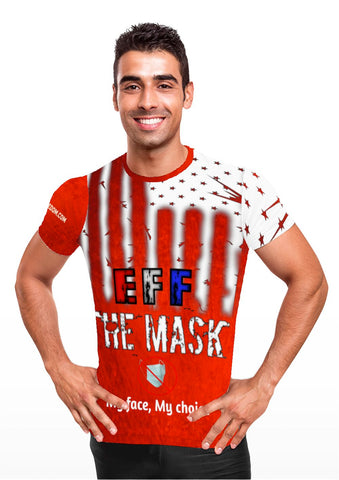EFF the Mask White on Red
